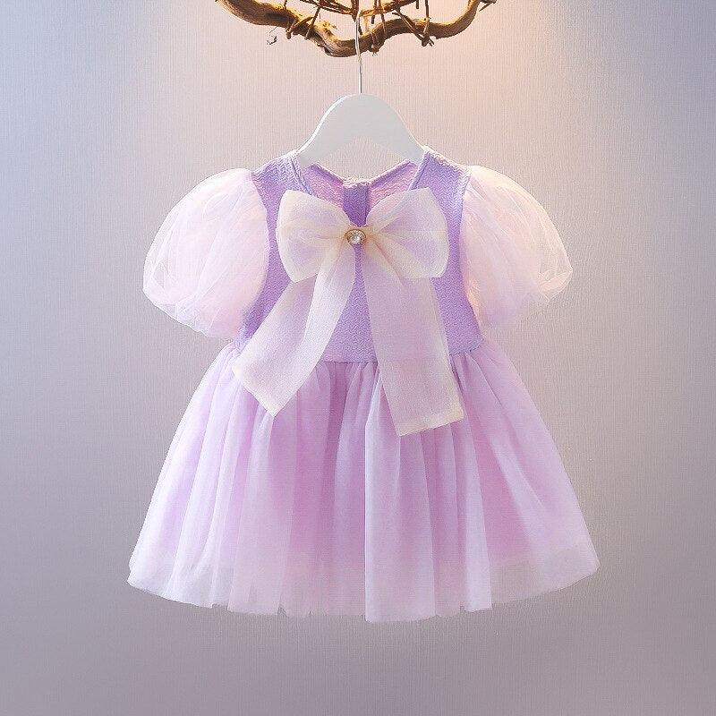Baby Girls Birthday Party Dresses Summer 0 1 2 3 Years Old Princess Dress Clothing For Newborn Toddler Outfits - HABASH FASHION