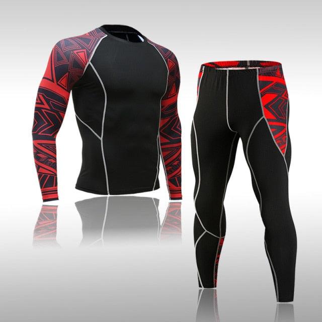 Man Compression Sports Suit Quick Drying Perspiration Fitness - HABASH FASHION