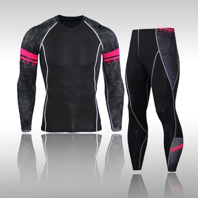 Man Compression Sports Suit Quick Drying Perspiration Fitness - HABASH FASHION