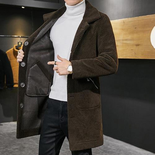 Double sided Woolen Coat Men - HABASH FASHION
