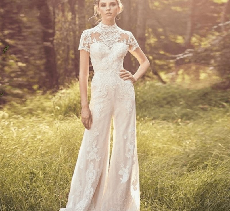 High-quality short-sleeved high neck jumpsuit - HABASH FASHION