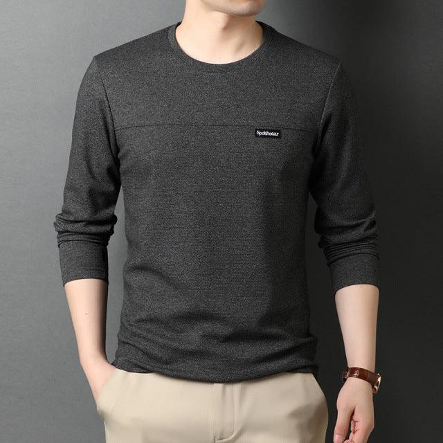 High quality men's blouse with heavy fabric and long sleeves - HABASH FASHION