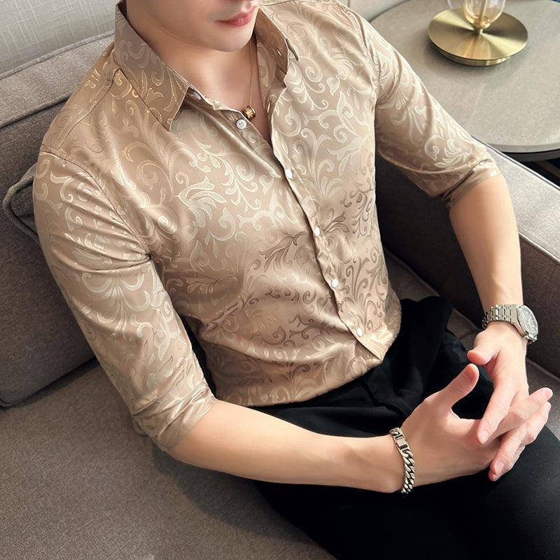 Shirts Men Hawaiian Casual Button Shirts - HABASH FASHION