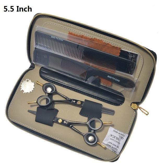 Hairdressing Clipper Hairdresser's Razors with Comb Case Hair Cutting Scissors Thinning Shears Hairdressing - habash-fashion.myshopify.com