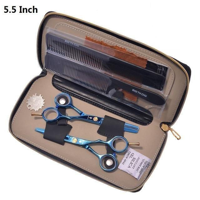 Hairdressing Clipper Hairdresser's Razors with Comb Case Hair Cutting Scissors Thinning Shears Hairdressing - habash-fashion.myshopify.com