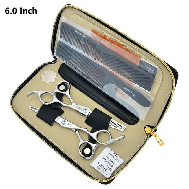Hairdressing Clipper Hairdresser's Razors with Comb Case Hair Cutting Scissors Thinning Shears Hairdressing - habash-fashion.myshopify.com