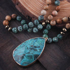 Natural stone jewelry with gemstone necklace for women - HABASH FASHION