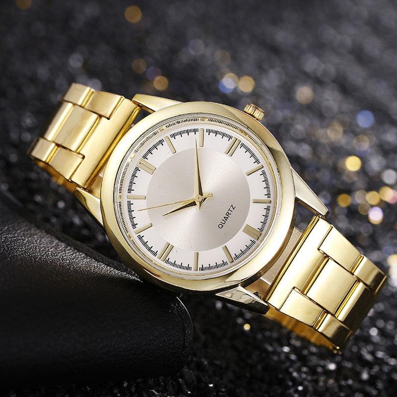 Men Business Quartz Watches Stainless Steel Casual Watch Man - HABASH FASHION