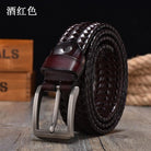 Belt for Men Belt Luxury Genuine Leather Cow Straps Hand Knitted Designer Men for Jeans Girdle Male Belts - HABASH FASHION