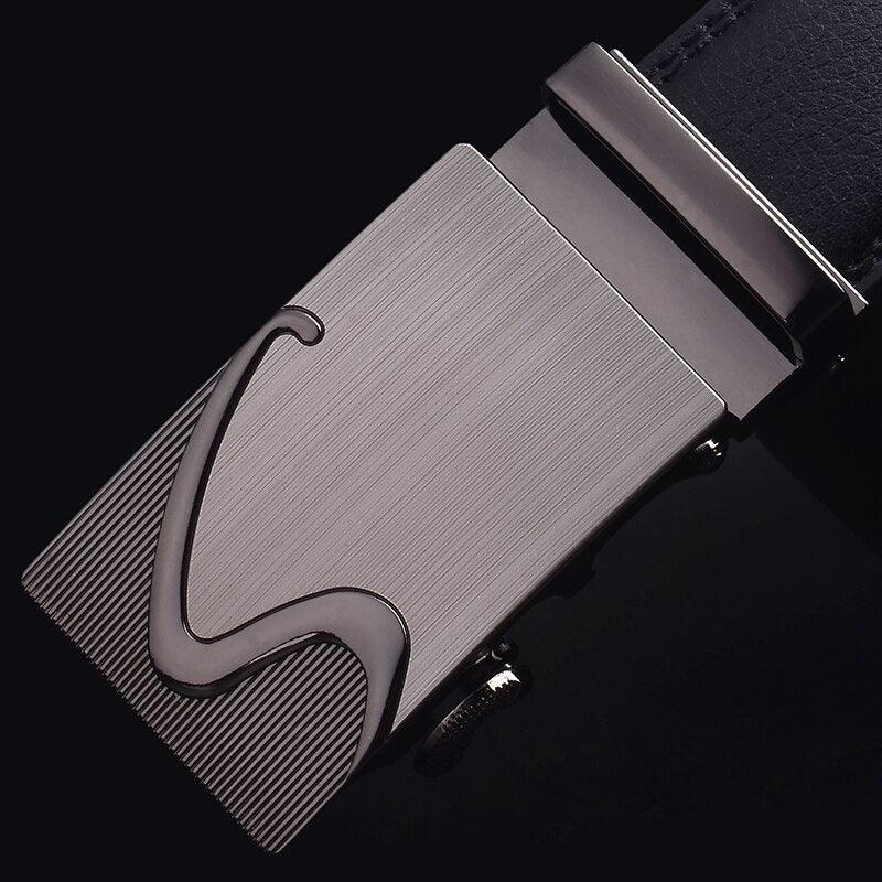 Men Leather Fashion Belt High Quality Male Leather Men Trouser Belt - HABASH FASHION