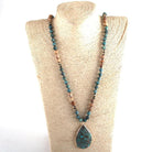 Natural stone jewelry with gemstone necklace for women - HABASH FASHION