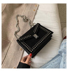 New chain rivet lock designer crossbody bags for women luxury handbags - HABASH FASHION