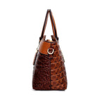 Luxury Crocodile Design Handbags Ladies Leather Handbag - HABASH FASHION