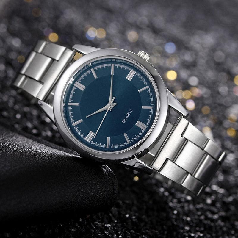 Men Business Quartz Watches Stainless Steel Casual Watch Man - HABASH FASHION