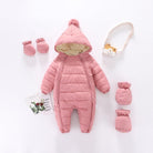 Newborn Baby Jumpsuit Hooded Plus Velvet Warm Baby Boys Snowsuit Toddler Snow Suit Baby Girl - HABASH FASHION