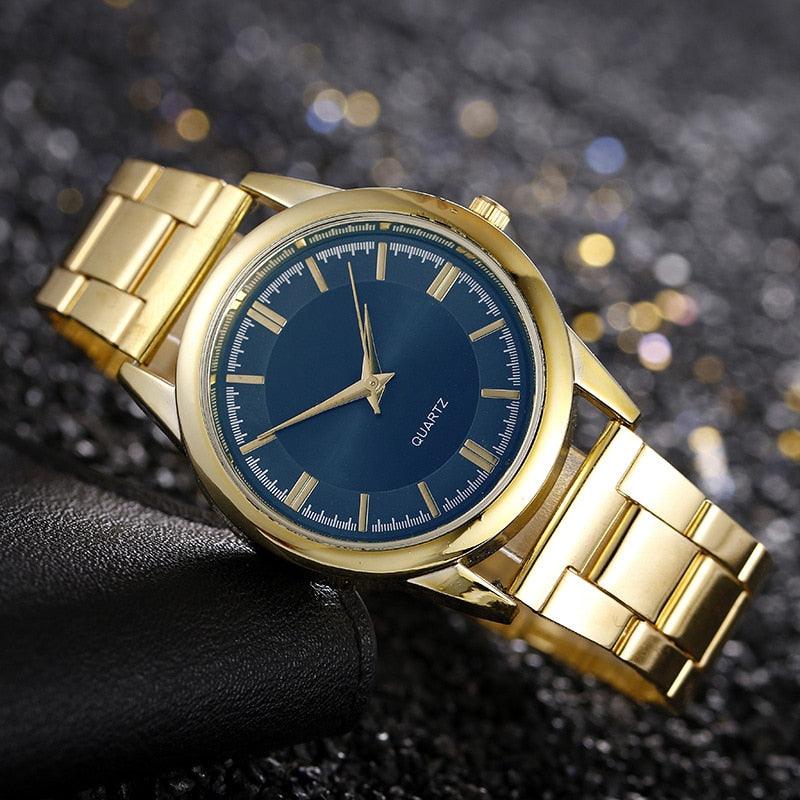 Men Business Quartz Watches Stainless Steel Casual Watch Man - HABASH FASHION