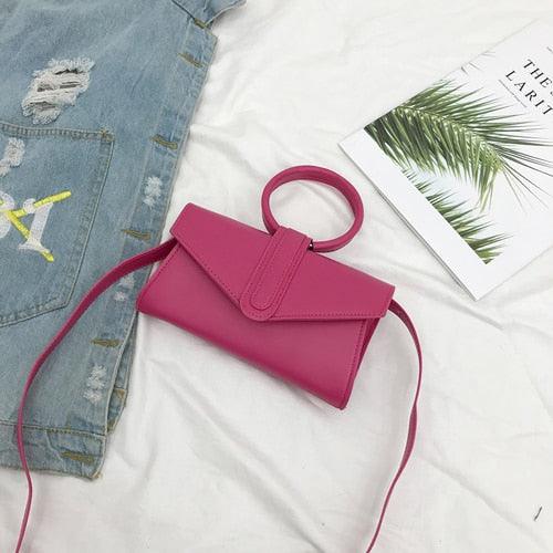 Bag Hand Bag Women Fashion Simple Designer Handbag Woman Luxury Pu Leather Solid Color Clutch Ladies - HABASH FASHION