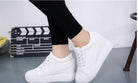 hot White Hidden Wedge Heels sneakers - HABASH FASHION