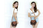 Bohemian Boho Free Spirit Bag Tassel Cross Body Purse Retro Hippie Designer Women Gypsy Fring - HABASH FASHION