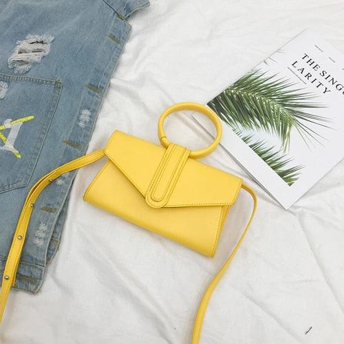 Bag Hand Bag Women Fashion Simple Designer Handbag Woman Luxury Pu Leather Solid Color Clutch Ladies - HABASH FASHION