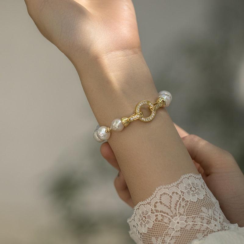 New natural pearl luxury bracelet for women's classic - HABASH FASHION