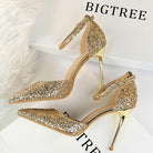 High Heel Shoes Women Pumps Metallic Sequin Heels 10 cm - HABASH FASHION