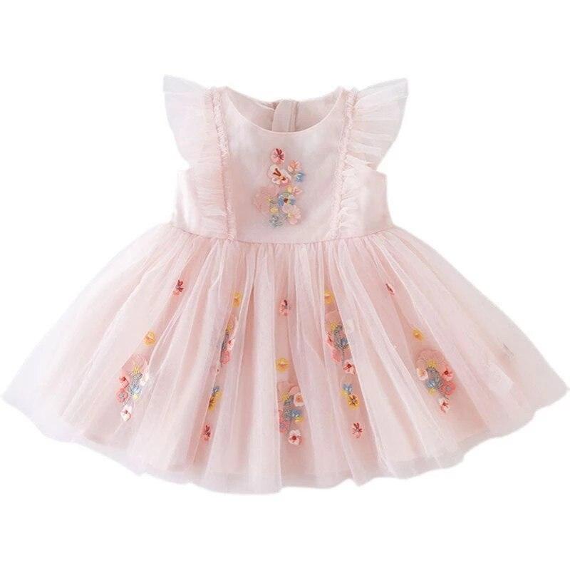 girls Dress Summer 1 To 6 Years Old Children Princess Party Dresses Clothing For Baby Outfits Kids Birthday Embroidery Dress - HABASH FASHION