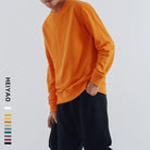 orange round neck lovers wear autumn - HABASH FASHION