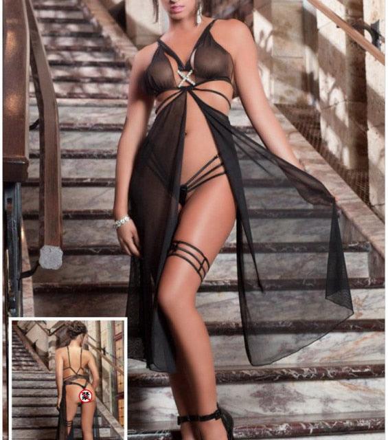 Sexy chiffon lingerie for women - HABASH FASHION