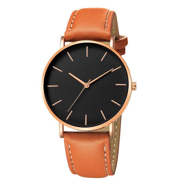 Men Watch Simple Leather - HABASH FASHION