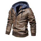 Mens Leather Jackets  Winter New Casual Jacket Biker    Windbreaker Genuine Leather Jacket - HABASH FASHION