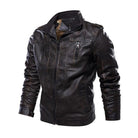 Mens Leather Jackets  Winter New Casual Jacket Biker    Windbreaker Genuine Leather Jacket - HABASH FASHION