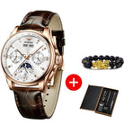 Men Mechanical Watch Luxury Automatic Watch Leather - HABASH FASHION