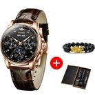 Men Mechanical Watch Luxury Automatic Watch Leather - HABASH FASHION