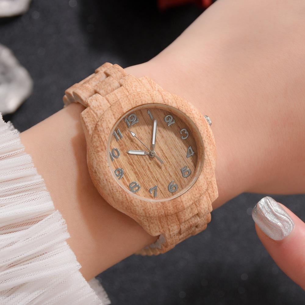 Luxury Men and Women Quartz Watch Wood Grain - HABASH FASHION