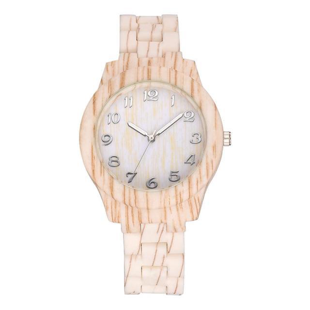 Luxury Men and Women Quartz Watch Wood Grain - HABASH FASHION