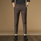 Mens Four Seasons Casual Pants Men Seven Business Pants Trousers - HABASH FASHION