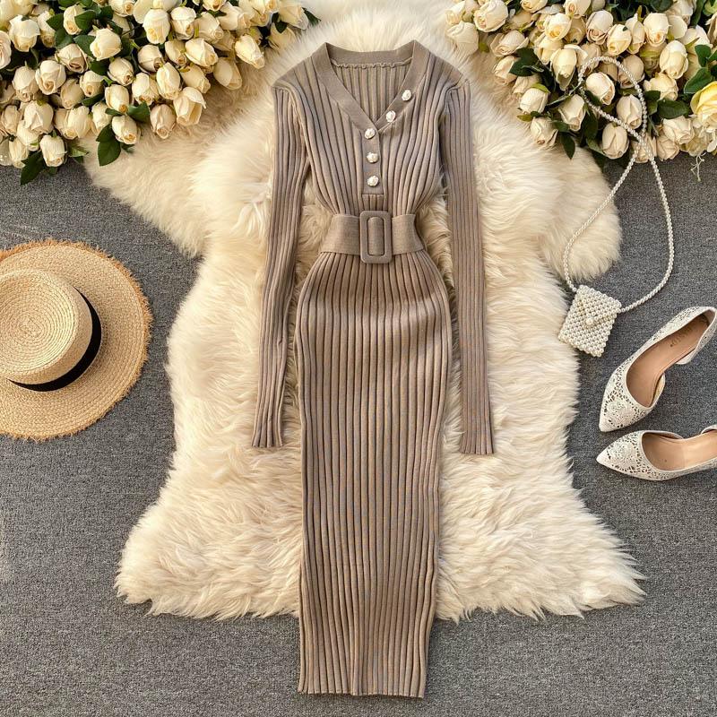 long Dress Bodycon Party elegant Women - HABASH FASHION