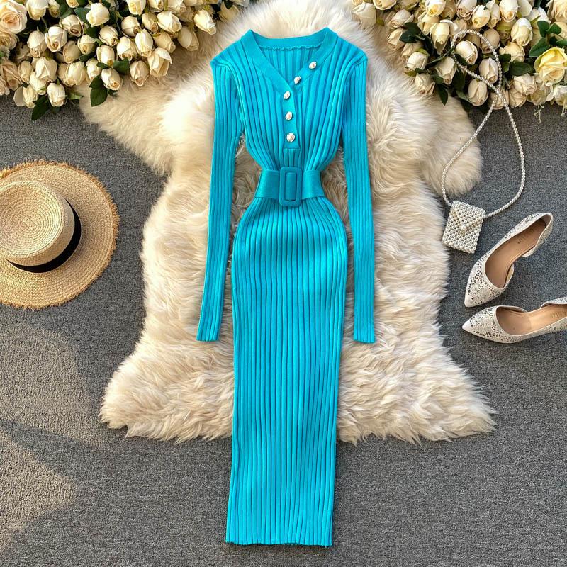 long Dress Bodycon Party elegant Women - HABASH FASHION