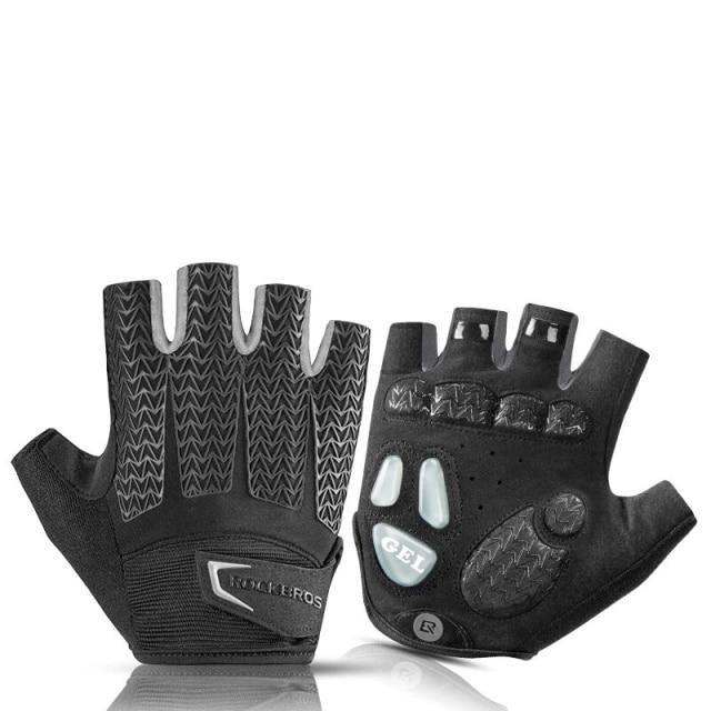 ROCKBROS Cycling Gloves Half Finger Shockproof Wear - HABASH FASHION