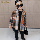 Baby Girl Plaid Shirt Jacket Cotton Warm Child Shirt Thick - HABASH FASHION