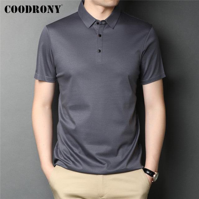 High Quality Classic Casual Sleeve 100% Cotton Polo-Shirt Men - HABASH FASHION