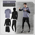 5 Pcs/Set Men's Tracksuit Gym Fitness Compression Sports - HABASH FASHION