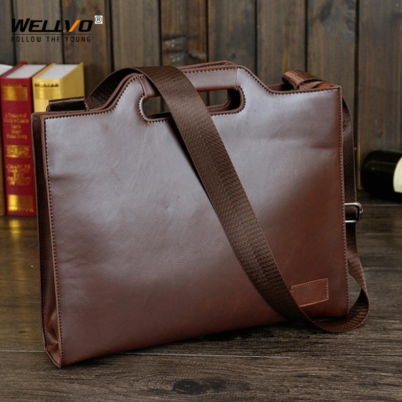 Business Men Travel Portable Handbag Solid Casual - HABASH FASHION