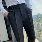 Men Suit Pants Formal Pants High Quality Solid Color Business - HABASH FASHION