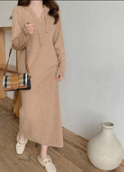 Midi Dresses for Women Long Sleeve Loose - HABASH FASHION