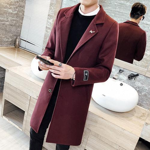 Men Woolen Jacket Winter - HABASH FASHION