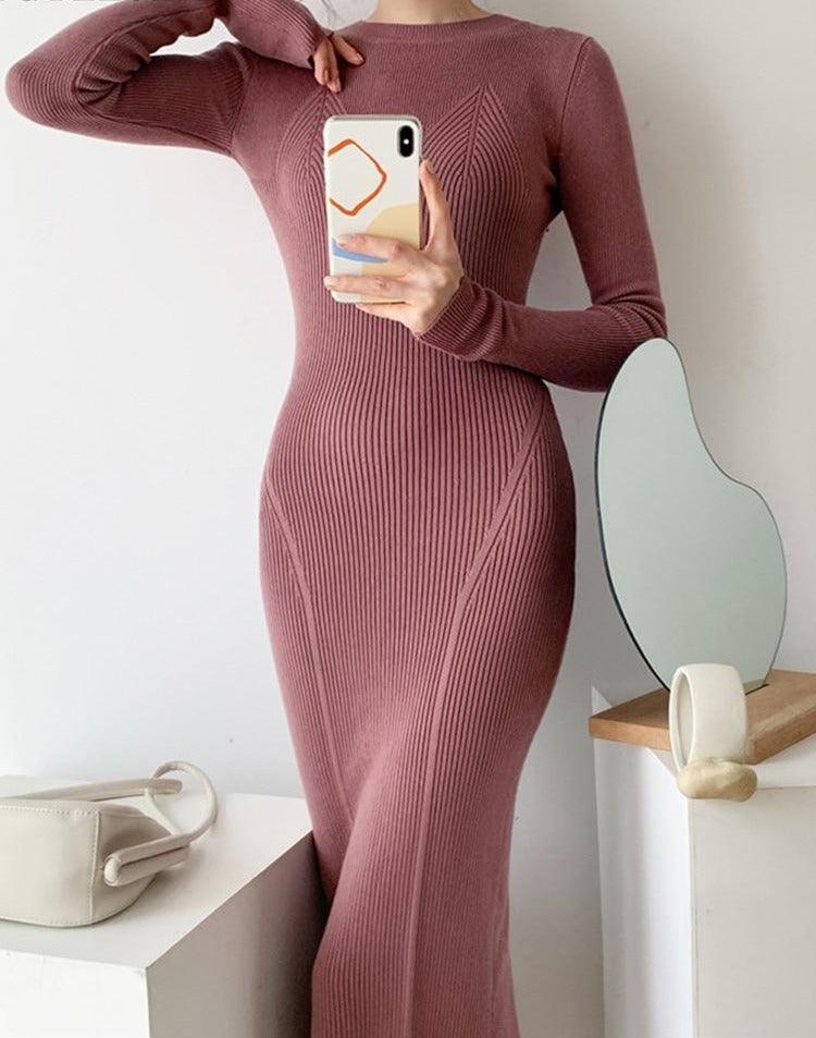 Dress for Women  Winter Knitted  Bodycon - HABASH FASHION