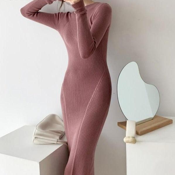 Dress for Women  Winter Knitted  Bodycon - HABASH FASHION