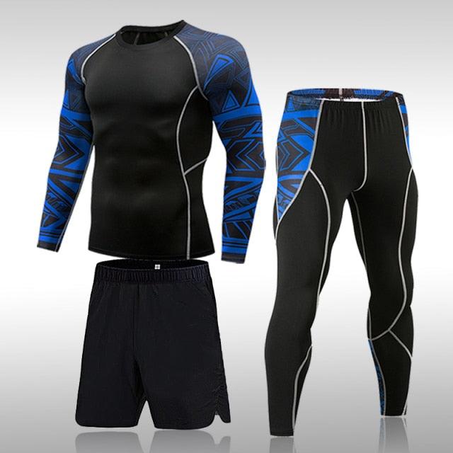 Man Compression Sports Suit Quick Drying Perspiration Fitness - HABASH FASHION